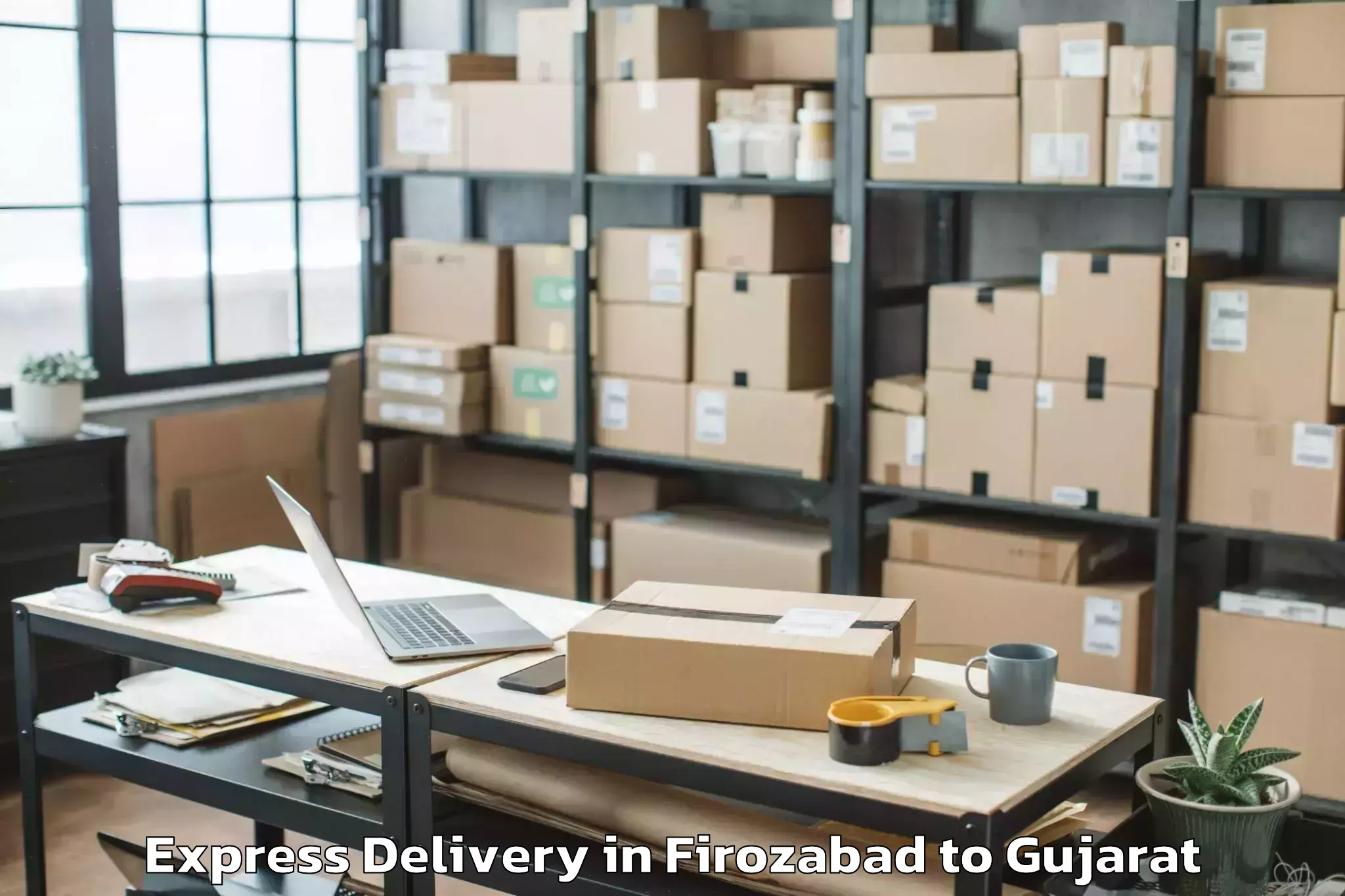 Top Firozabad to Sankalchand Patel University V Express Delivery Available